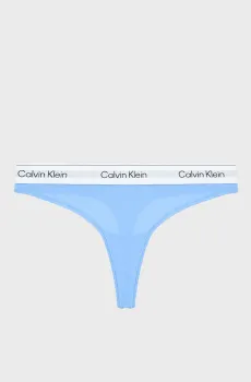 Женские голубые трусики THONG Голубой M Calvin Klein LV00QF8518