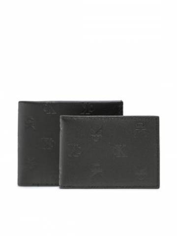 Calvin Klein Jeans Велике Чоловіче Портмоне Monogram Soft Bifold+Card Aop K50K510438 Чорний Calvin Klein Jeans Велике Чоловіче Портмоне Monogram Soft Bifold+Card Aop K50K510438 Чорний