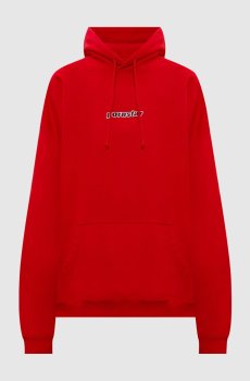 Красные худи с принтом