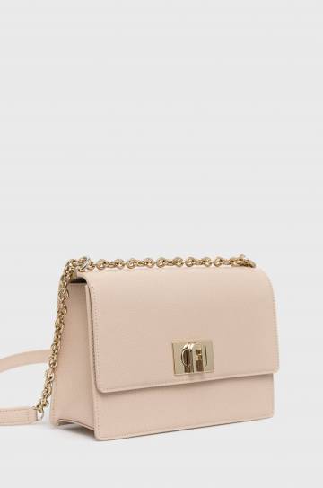 Кожаная сумочка Furla цвет розовый Кожаная сумочка Furla цвет розовый