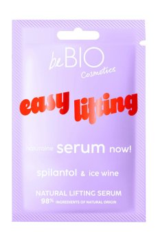 Лифтинг-сыворотка для лица beBIO Easy Lifting Natural Lifting Serum со спилантолом и экстрактом ледяного вина, 8 мл
