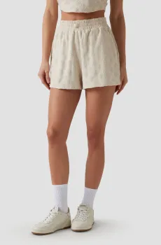Женские бежевые шорты Бежевый L Guess V5GD16.KCT02;FNFN