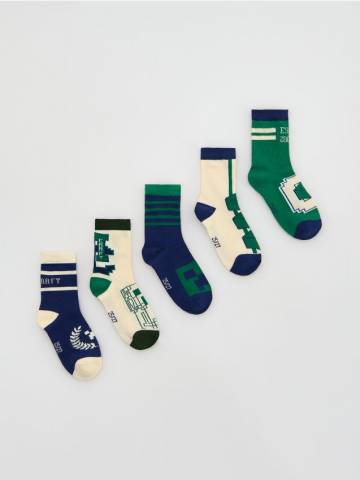 Reserved - Шкарпетки Minecraft 5 шт. - темно-синій - 863GX-59X Reserved - Шкарпетки Minecraft 5 шт. - темно-синій - 863GX-59X