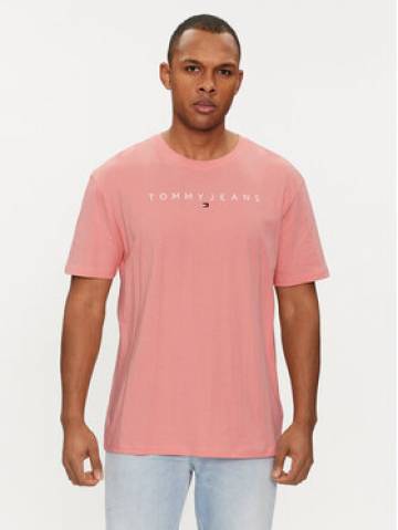 Tommy Jeans Футболка Linear Logo DM0DM17993 Рожевий Regular Fit Tommy Jeans Футболка Linear Logo DM0DM17993 Рожевий Regular Fit