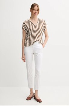 Футболка с примесью льна United Colors of Benetton