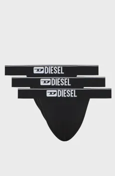 Мужские черные джоки (3 шт) UMBR-JOCKY Черный L Diesel 00SH9I 0GDAC