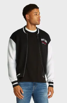 Мужской черный кардиган TJM RLX VARSITY BASEBALL Черный M Tommy Jeans DM0DM20306