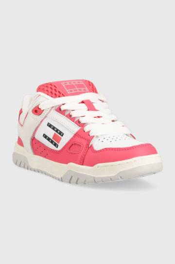 Кроссовки Tommy Jeans WMNS SKATE SNEAKER цвет розовый Кроссовки Tommy Jeans WMNS SKATE SNEAKER цвет розовый