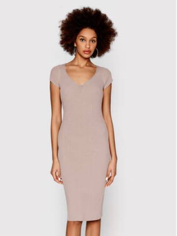Guess Трикотажна сукня Lynx W2RK46 Z2UK0 Бежевий Slim Fit Guess Трикотажна сукня Lynx W2RK46 Z2UK0 Бежевий Slim Fit