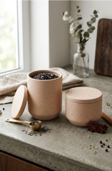 Контейнери, 2 шт. - пастельний рожевий