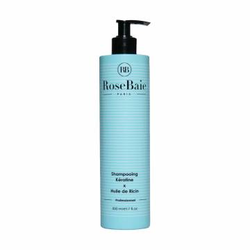 Шампунь для волос RoseBaie Shampooing Keratine X Huile De Ricin, 500 мл Шампунь для волос RoseBaie Shampooing Keratine X Huile De Ricin, 500 мл