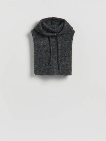 Reserved - LADIES` PONCHO - темно-сірий - 725FD-90M