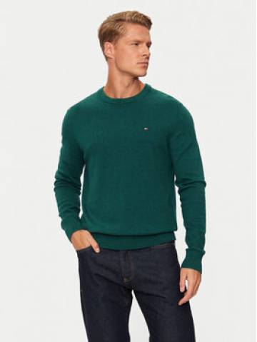 Tommy Hilfiger Светр MW0MW28046 Зелений Regular Fit Tommy Hilfiger Светр MW0MW28046 Зелений Regular Fit