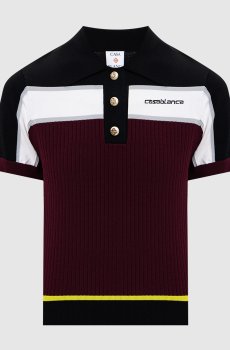 Бордовое поло с логотипом