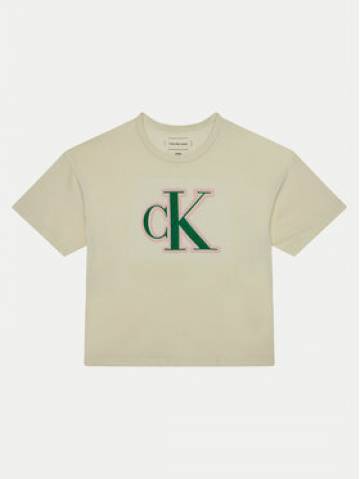 Calvin Klein Jeans Футболка IG0IG02806 Écru Boxy Fit Calvin Klein Jeans Футболка IG0IG02806 Écru Boxy Fit