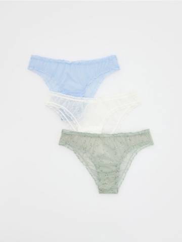 Reserved - LADIES` BRIEFS MULTI - блідо-зелений - 641CR-07X Reserved - LADIES` BRIEFS MULTI - блідо-зелений - 641CR-07X