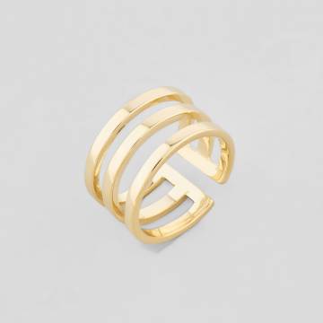 Серебряные кольца с позолотой Minimal ВС-113з Серебряные кольца с позолотой Minimal ВС-113з
