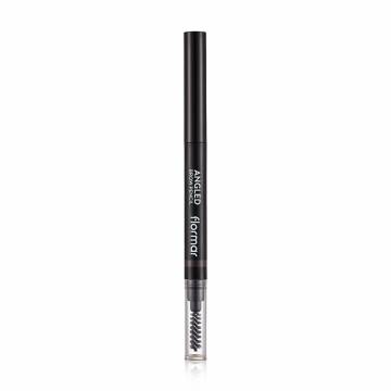 Автоматический карандаш для бровей со щеточкой Flormar Angled Brow Pencil 003 Brown, 0.28 г