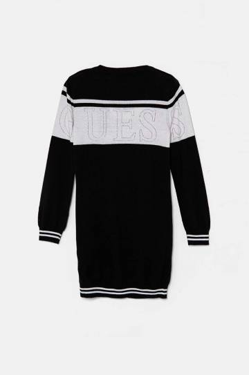 Детское платье Guess цвет чёрный mini прямое J4YK04 Z3GW0 Детское платье Guess цвет чёрный mini прямое J4YK04 Z3GW0