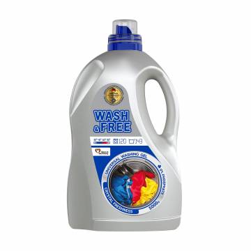 Гель для стирки Wash and Free универсальный, 120 стирок, 5 кг