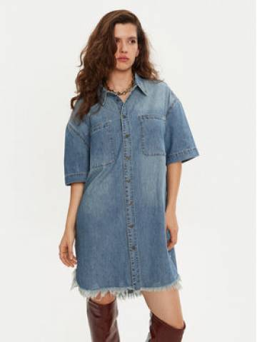 One Teaspoon Джинсова сукня 26541 Голубий Relaxed Fit One Teaspoon Джинсова сукня 26541 Голубий Relaxed Fit