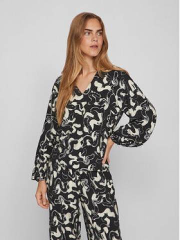 Vila Блузка 14088841 Чорний Regular Fit Vila Блузка 14088841 Чорний Regular Fit