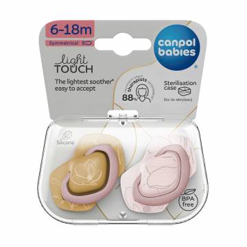 Пустышка Canpol Babies Gold силиконовая, симметричная, розовая, с 6 месяцев до 1.5 года, 2 шт (22/665_pin) Пустышка Canpol Babies Gold силиконовая, симметричная, розовая, с 6 месяцев до 1.5 года, 2 шт (22/665_pin)