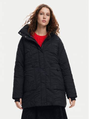 Desigual Пуховик Aarhus 24WWEWAC Чорний Regular Fit Desigual Пуховик Aarhus 24WWEWAC Чорний Regular Fit