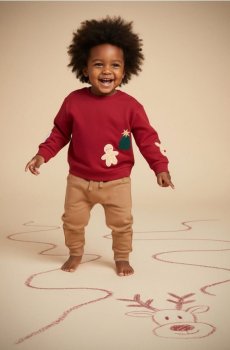 Бавовняні штани з зав’язкою на талії - кавовий