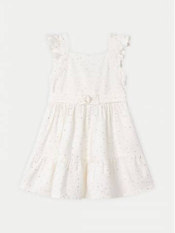 Mayoral Повсякденна сукня 3956 Écru Regular Fit