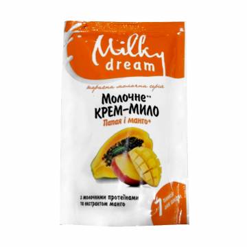 Жидкое крем-мыло Milky Dream Папайя и манго, с молочным протеином и экстрактом манго, 500 мл (дойпак) Жидкое крем-мыло Milky Dream Папайя и манго, с молочным протеином и экстрактом манго, 500 мл (дойпак)