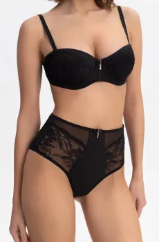 Женские черные трусики Черный 38 MARC&ANDRE W25-0196-W3-BZO-LZ