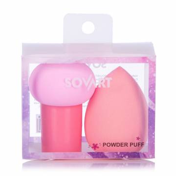 Набор спонжей для макияжа Sovart Powder Puff розовые, 2 шт Набор спонжей для макияжа Sovart Powder Puff розовые, 2 шт