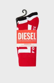 Мужские носки (3 пары) SKM-RAY-THREEPACK  CALZINO Разноцветный 35-38 Diesel 00SAYJ 0IQAU