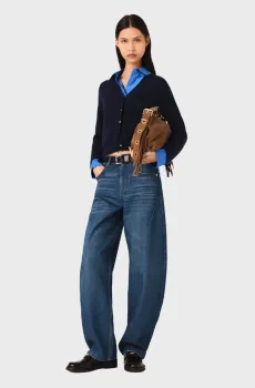 Женские синие джинсы Синий 34 MAJE MFPJE00757_Blue