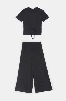 Комплект: футболка та штани - чорний