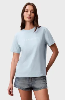 Женская голубая футболка LOGO CLASSIC Голубой XS Calvin Klein Jeans LV047C912G
