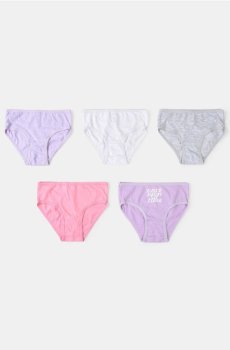 Класичні трусики, 5 пар - різнобарвний