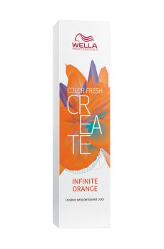 Оттеночная краска для волос Wella Professionals Color Fresh Create для создания ярких цветных эффектов Infinite Orange, 60 мл