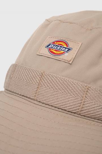 Шляпа Dickies цвет бежевый Шляпа Dickies цвет бежевый