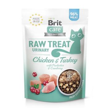 Лакомство для кошек Brit Care Raw Treat Urinary Freeze-Dried с курицей и индейкой, 40 г