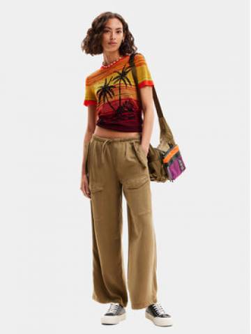 Desigual Футболка Dubai 24SWTK87 Оранжевий Regular Fit Desigual Футболка Dubai 24SWTK87 Оранжевий Regular Fit