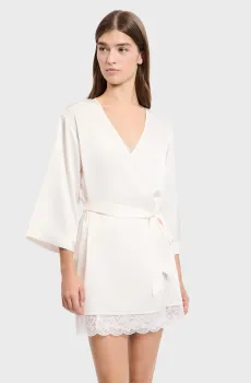 Женский белый пеньюар DESIRE Белый S Etam 6550814