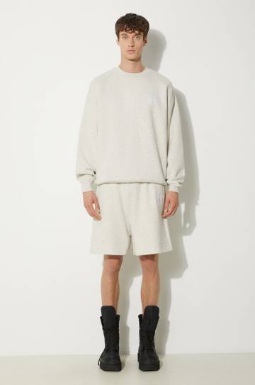 Хлопковая кофта Awake NY Awake Crewneck мужская цвет серый с аппликацией SP24-CN002 Хлопковая кофта Awake NY Awake Crewneck мужская цвет серый с аппликацией SP24-CN002