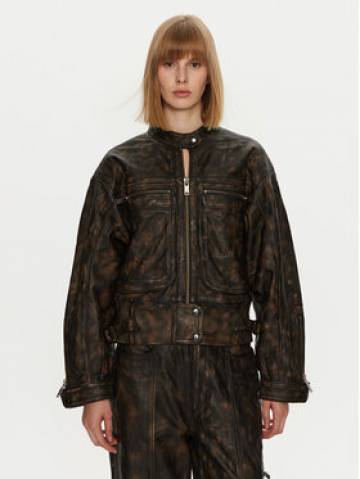Gestuz Шкіряна куртка Linera 10909473 Коричневий Loose Fit Gestuz Шкіряна куртка Linera 10909473 Коричневий Loose Fit