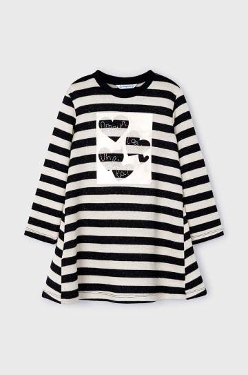 Детское платье Mayoral цвет чёрный mini расклешённое 4929 Детское платье Mayoral цвет чёрный mini расклешённое 4929