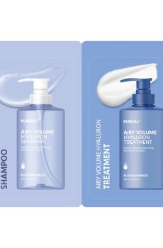 Набор для волос Kundal Airy Volume Hyaluron Blossom Breeze (шампунь, 10 мл + кондиционер, 10 мл)