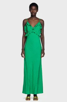 Женское зеленое платье Зеленый 36 Sandro SFPRO04810_Green