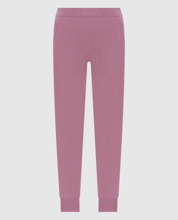 Розовые спортивные штаны из кашемира