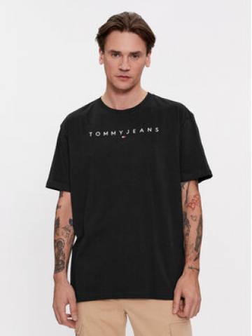 Tommy Jeans Футболка Linear Logo DM0DM17993 Чорний Regular Fit Tommy Jeans Футболка Linear Logo DM0DM17993 Чорний Regular Fit